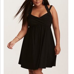 CRISSCROSS BABYDOLL DRESS